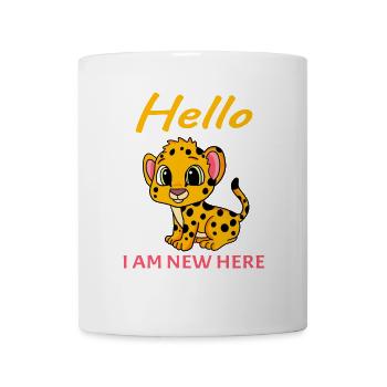 Baby Birth Pregnant - Hello I'm New Here - Mug - white - Front