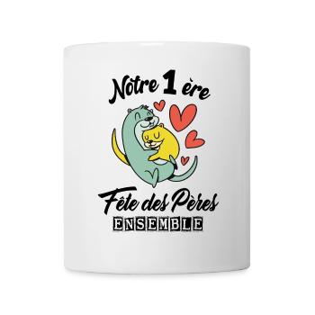 Body bébé meilleur papa première fête des pères - Mug blanc - blanc - Devant