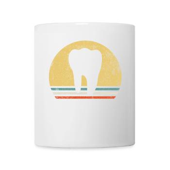 Dental Zahn Vintage - Tasse - Weiß - Vorne