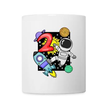 2nd birthday astronaut 2 years boy gift - Mug - white - Front