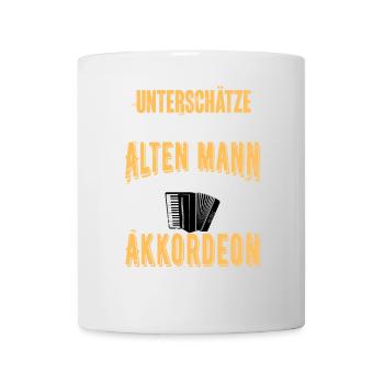 Akkordeon - Tasse - Weiß - Vorne