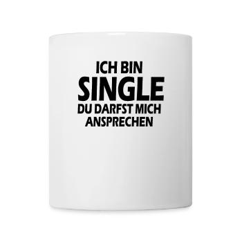 Single - Tasse - Weiß - Vorne