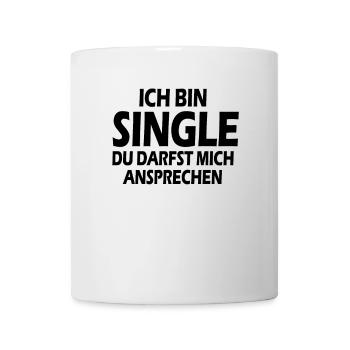 Single - Tasse - Weiß - Vorne