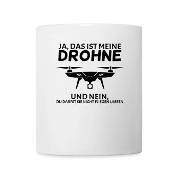 Drohne - Tasse - Weiß - Vorne