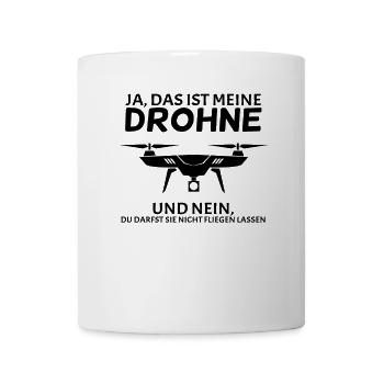 Drohne - Tasse - Weiß - Vorne
