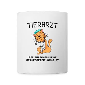 Tier Tierarzt Tiermedizin Geschenk - Tasse - Weiß - Vorne