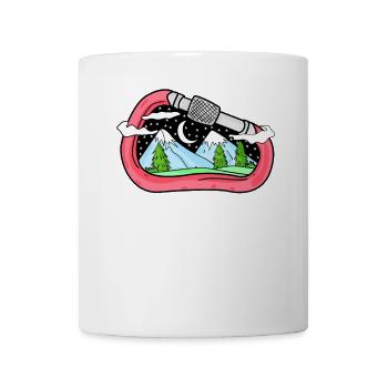 Carabine montagne montagne cadeau alpiniste - Mug blanc - blanc - Devant