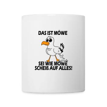 Sei wie Möwe - Tasse - Weiß - Vorne