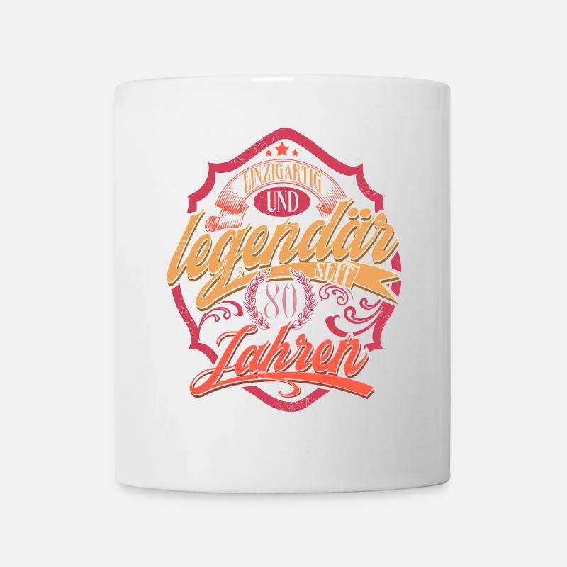 80. Geburtstag - Tasse - Weiß