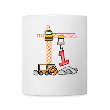 Pelle t-shirt 1 anniversaire 1 ans de garçon t-shirt - Mug blanc - blanc - Devant