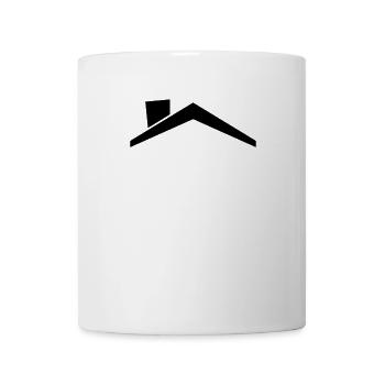 Maison toit - Mug blanc - blanc - Devant
