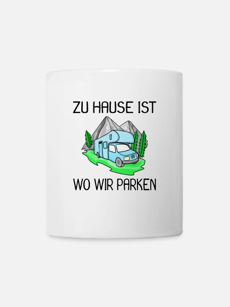 Wohnmobil Wohnwagen Camping - Tasse - Weiß