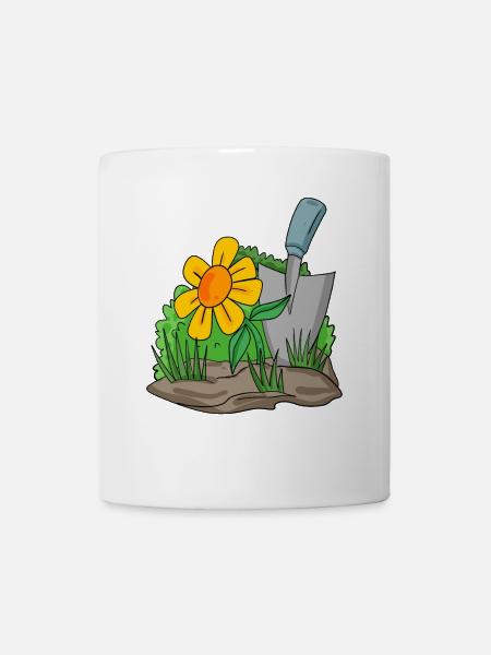 Jardin motif jardin cadeau jardinier - Mug blanc - blanc