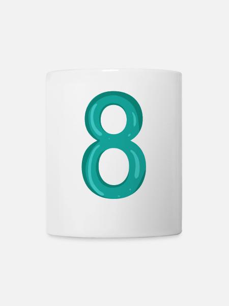 Number 8 - Number 8 - Mug - white