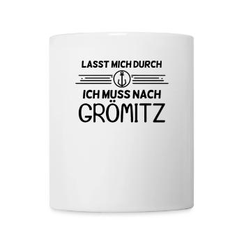 Grömitz Ostsee Spruch Geschenk - Tasse - Weiß - Vorne