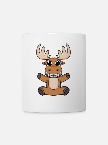 Elch - Tasse - Weiß