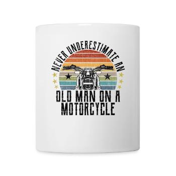 Retro Motorcyclist Motorcycle Vintage Motorsport - Mug - white - Front