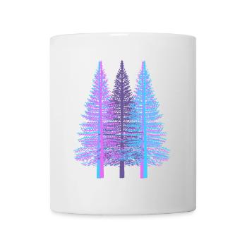 arbres arbre fantaisie épicéa forêt de conifères sapin - Mug blanc - blanc - Devant