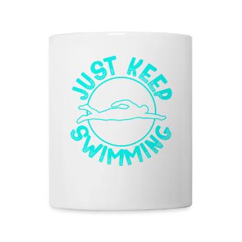 Schwimmen Schwimmer - Tasse - Weiß - Vorne
