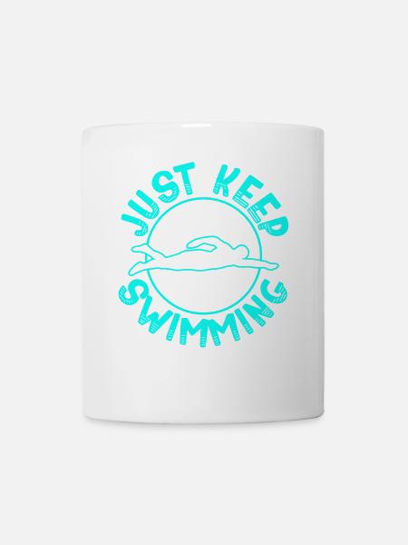 Schwimmen Schwimmer - Tasse - Weiß