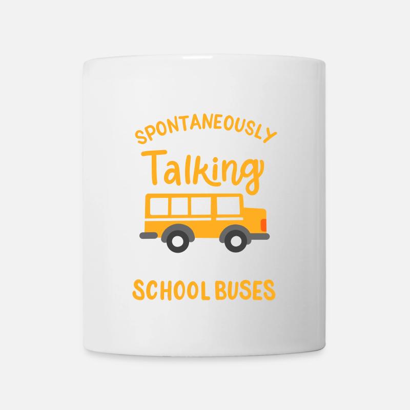 Schulbus - Tasse - Weiß