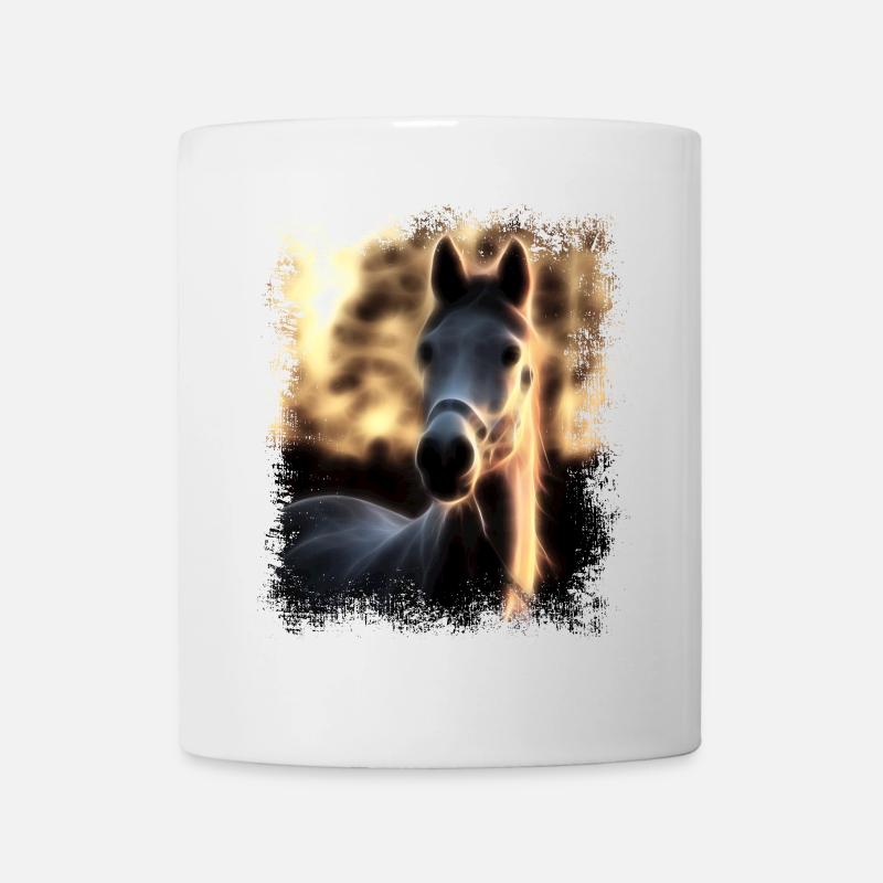 Pferd Goldener Schimmel - Tasse - Weiß