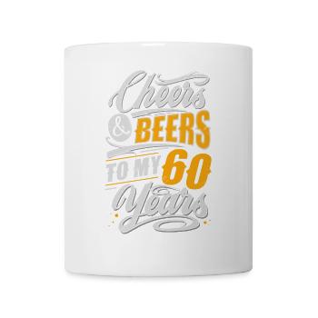 60. Geburtstag Bierliebhaber - Tasse - Weiß - Vorne