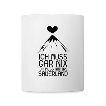 Sauerland Nordrhein-Westfalen - Tasse - Weiß - Vorne
