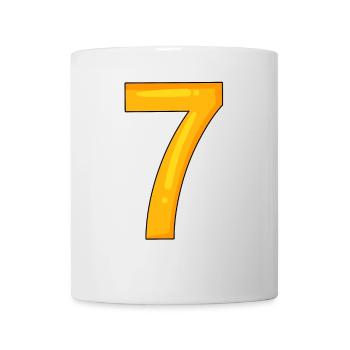 Numéro 7 - Nombre 7 - Mug blanc - blanc - Devant