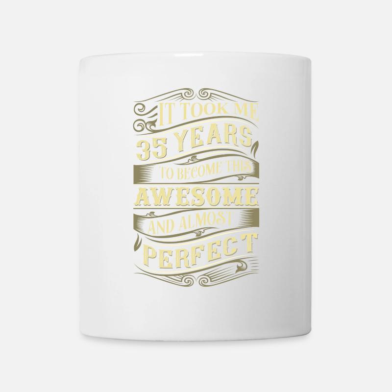 35. Geburtstag - Tasse - Weiß