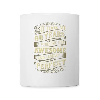 80. Geburtstag - Tasse - Weiß - Vorne