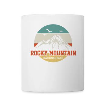 Rocky Mountain Wandern Vintage - Tasse - Weiß - Vorne