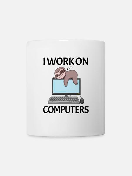Computer Nerd Programmer Men Gift - Mug - white
