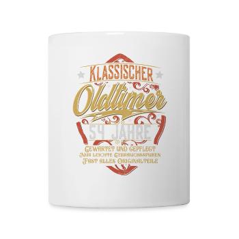 54. Geburtstag Oldtimer - Tasse - Weiß - Vorne