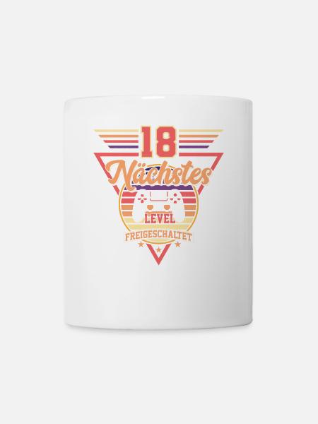 18. Geburtstag Level Freigeschaltet - Tasse - Weiß