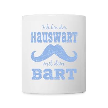 Lustiges Bart Motiv - Tasse - Weiß - Vorne