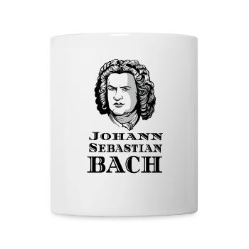 Johann Sebastian Bach Porträt - Tasse - Weiß - Vorne