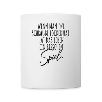 Quand Man Ne Locker a Le jeu de la vie - Mug blanc - blanc - Devant