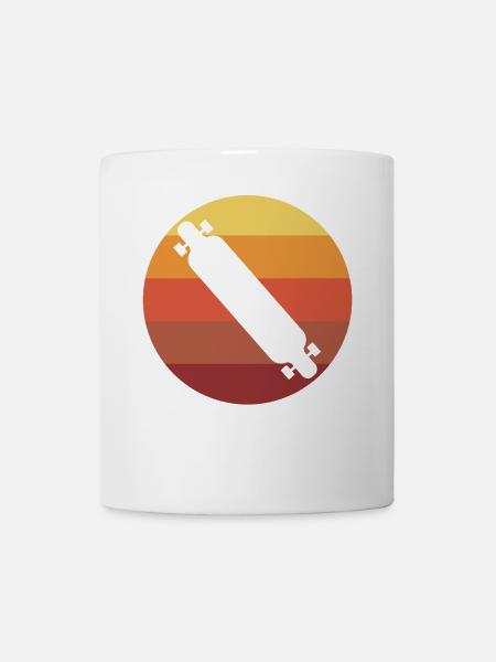 Longboarden Longboard Vintage - Tasse - Weiß