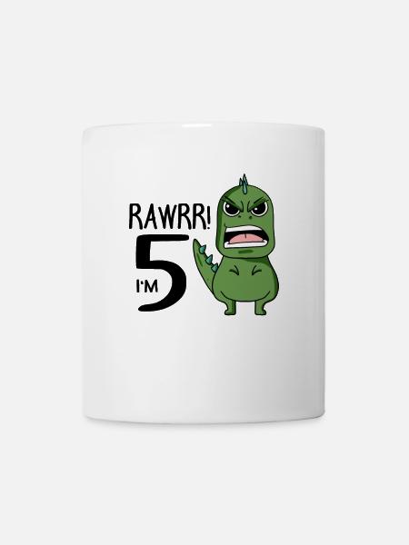 5. Geburtstag - 5 Jahre alt - Ich bin 5 - Tasse - Weiß