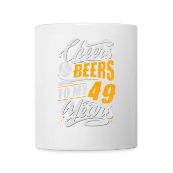 49th birthday beer - Mug - white - Front
