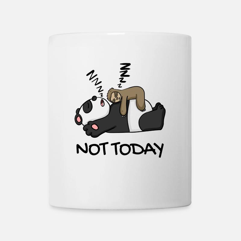 Faultier und Panda - Tasse - Weiß