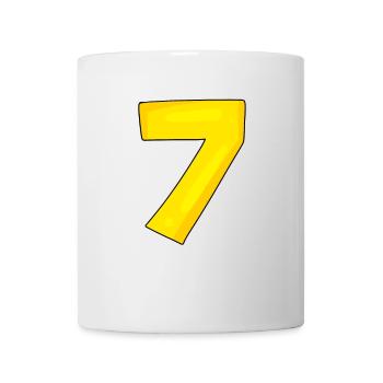 Numéro 7 - Nombre 7 - Mug blanc - blanc - Devant