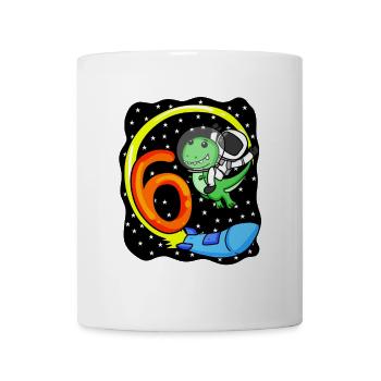 6. Geburtstag Astronaut 6 Jahre Jungen Geschenk - Tasse - Weiß - Vorne