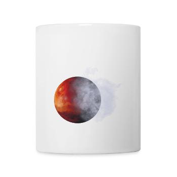 Red moon in fog dust - Mug - white - Front