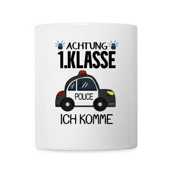 Einschulung Erste Klasse Junge - Tasse - Weiß - Vorne