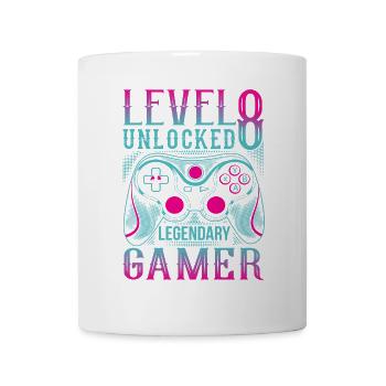 8th Birthday Level 8 Gamer Gaming Gaming - Mug - white - Front