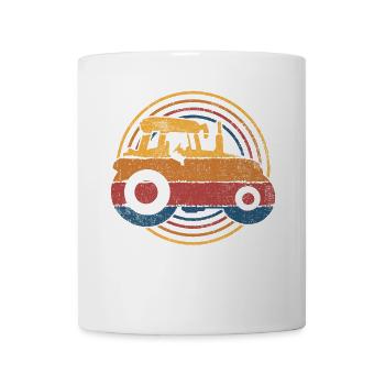Traktor Vintage - Tasse - Weiß - Vorne