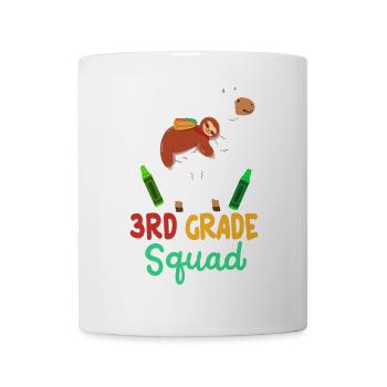 3. Klasse Lama Faultier Schulanfang - Tasse - Weiß - Vorne