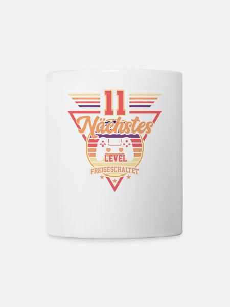 11. Geburtstag Level Freigeschaltet - Tasse - Weiß